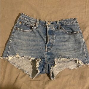 Levi's Women's Light Blue Jean Shorts